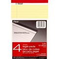 Acco Mead Legal Pad 5x8 Yellow 656798